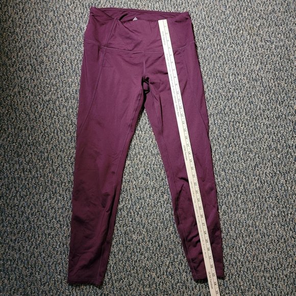 RBX Active Leggings Burgundy Size Medium - Picture 4 of 16